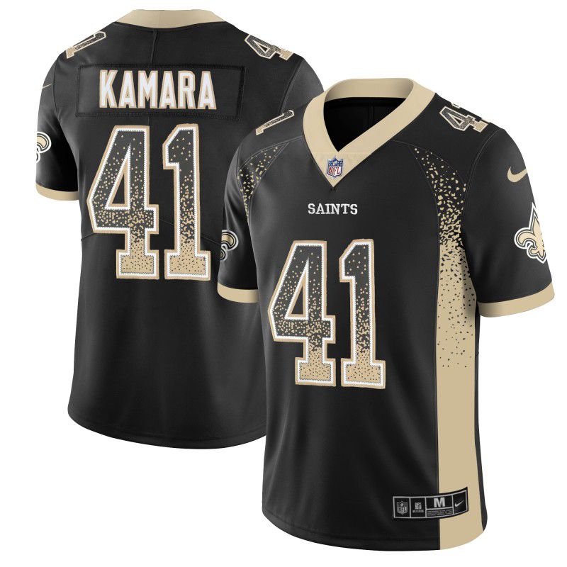 Men New Orleans Saints #41 Kamara Drift Fashion Color Rush Limited NFL Jerseys